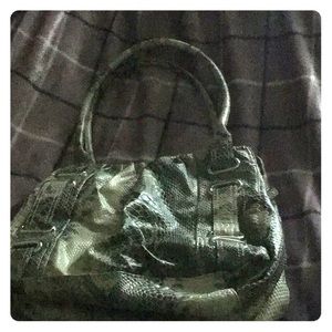 Snake print purse